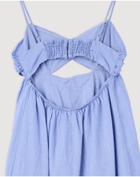 Revibe - Repaired AERE Saige Linen Midi Dress - AU 12
