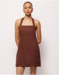 AERE - Tessa Linen Mini Dress