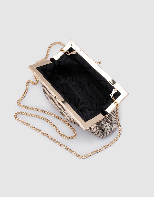 Olga Berg - Zara Mesh Frame Clutch
