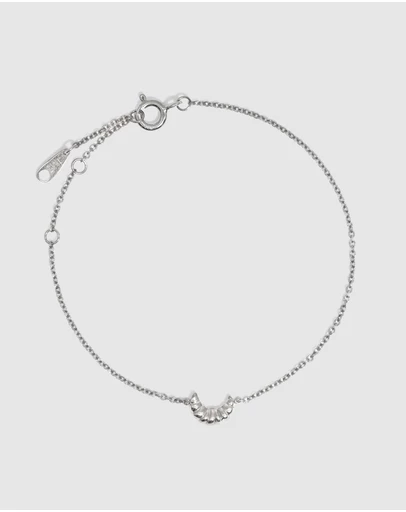Molten Store - The Silver Croissant Bracelet