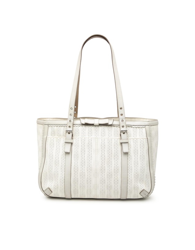 Pre-Loved by Azura Reborn - Pre-Loved Anagram Perforated Coated Canvas Tote
