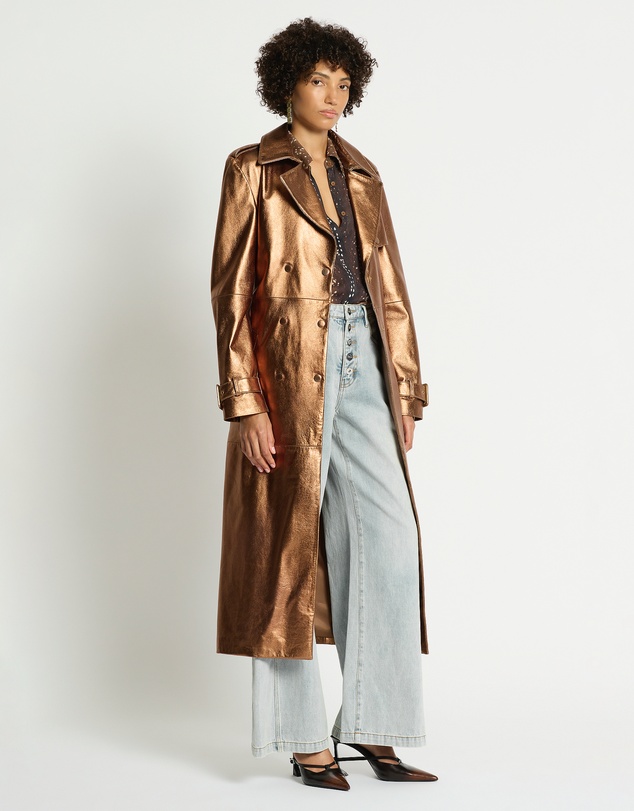 sass & bide - Curtain Call Leather Trench
