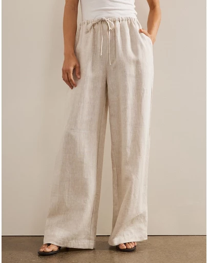 AERE - Marleigh Linen Relaxed Pants