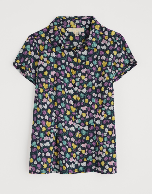 Seasalt - Seasalt Cornwall Multi Rushmaker Short Sleeve Shirt