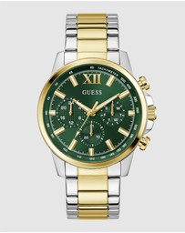 GUESS - Guess Men's 2-Tone 44mm Multi-function Watch