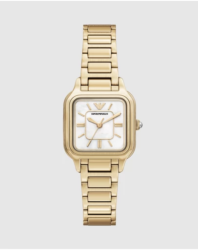 Emporio Armani - Gold Tone Analogue Watch
