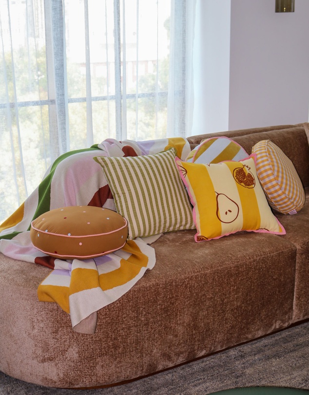 Mosey Me - Seersucker Stripe Cushion Cover