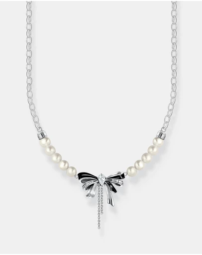 THOMAS SABO - Romance bow necklace with freshwater pearls