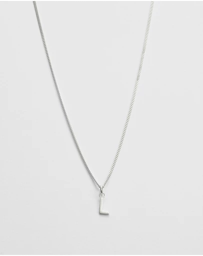 Kirstin Ash - L Outline Initial Necklace