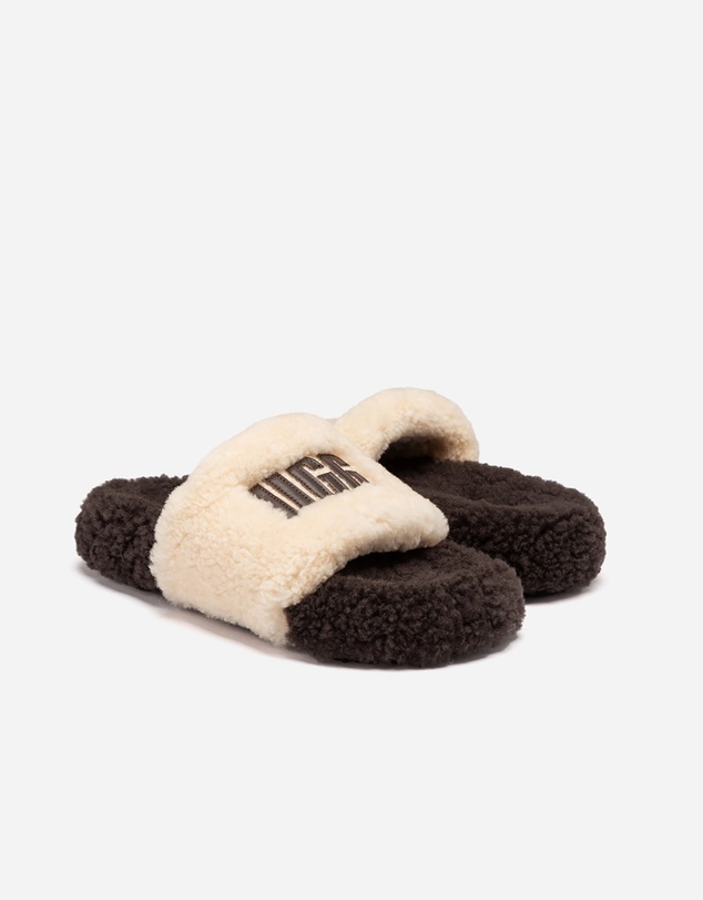 Ozwear Connection Uggs - Ugg Acacia Shearling Logo Slipper