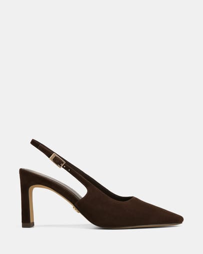 Dark Brown Suede Leather