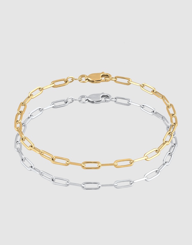 Elli Jewelry - Jewery Set Bracelets Bicolor 925 Sterling Silver