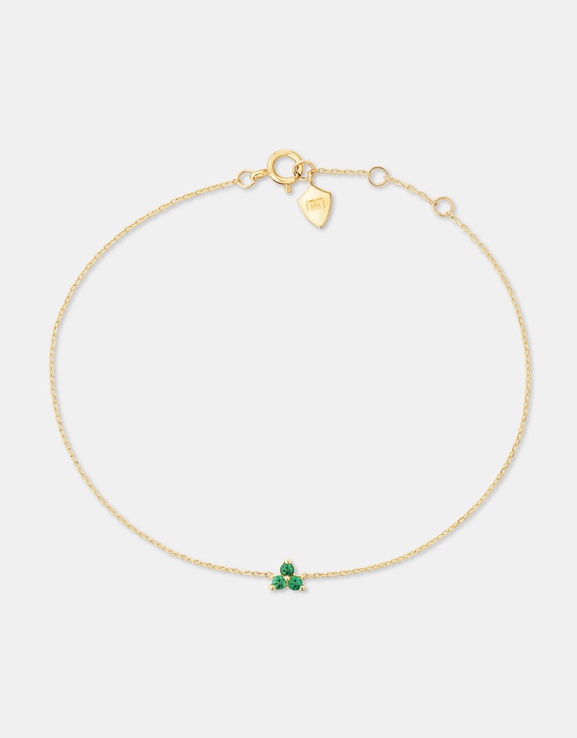 Michael Hill - Emerald Trio Bracelet in 10kt Yellow Gold