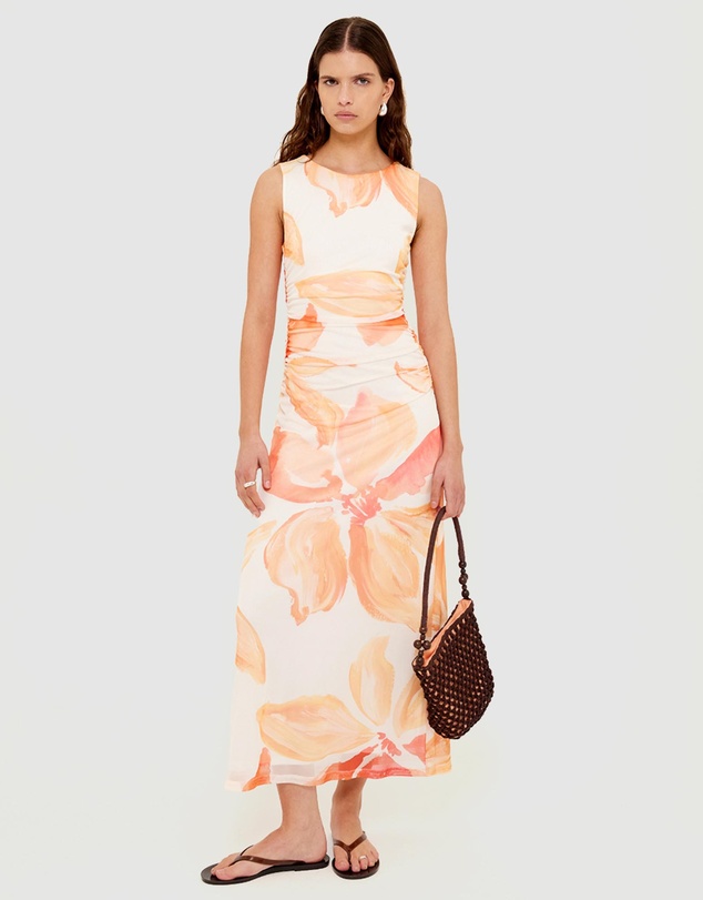 Staple the Label - Solana Mesh Midi Dress