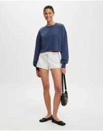 Cotton On - Wide Band Micro Sweatshorts