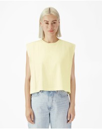American Apparel - Heavyweight Garment Dyed Women's Muscle T-Shirt