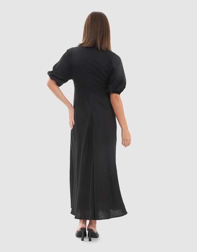 Ripe Maternity - Camille Tie Front Linen Dress