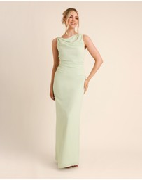 Six Stories - Twist Asymmetrical Chiffon Bridesmaid Dress