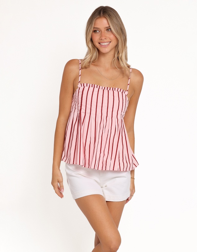 Petal & Pup - Dulce Top - Pink Stripe