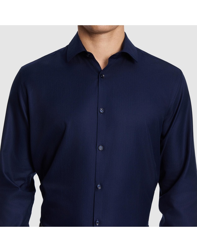 yd. - Monaco Pure Cotton Textured Dress Shirt