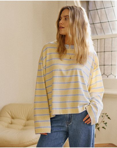 BUTTERCHINA BLUE STRIPE
