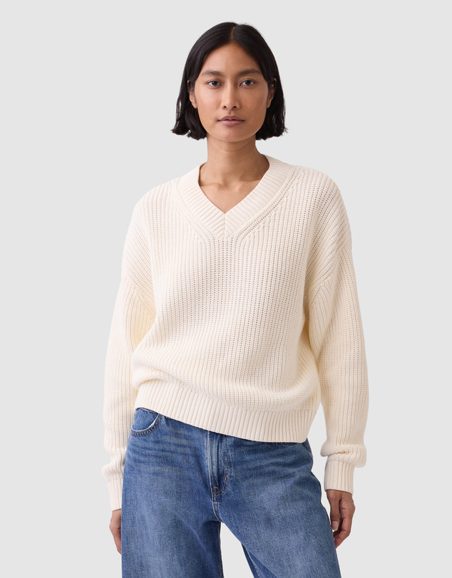 GAP - Cotton Shaker V Neck PO