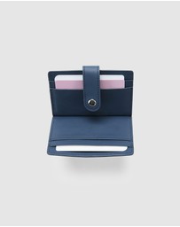 Globite - Leather RFID Card Holder Snap Button