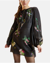Cynthia Rowley - Printed Lurex Mini Dress