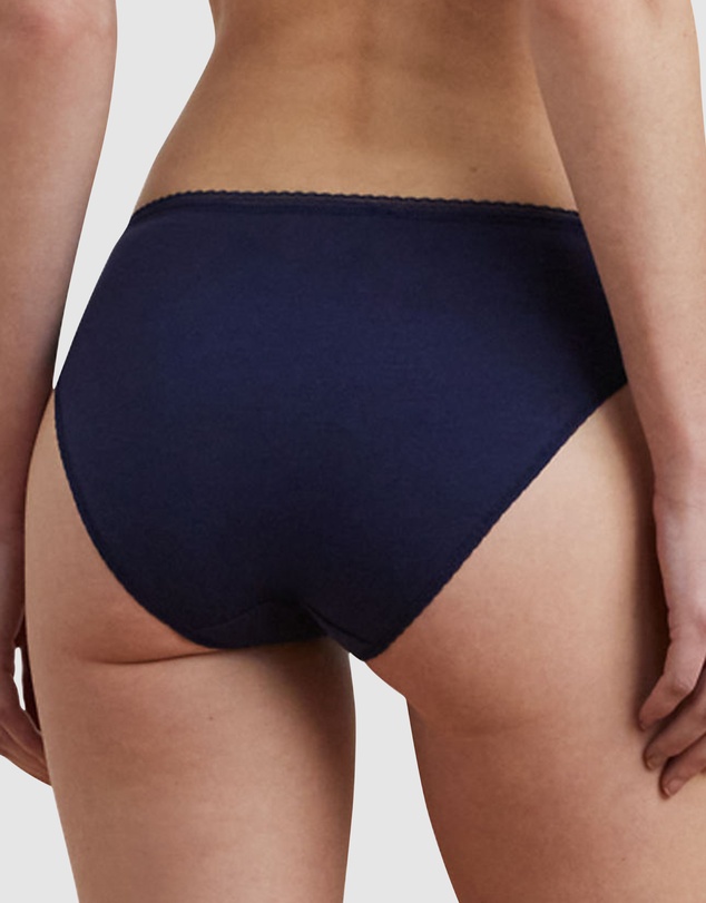 Lauren by Ralph Lauren - Cotton & Lace French Cut Bikini Brief