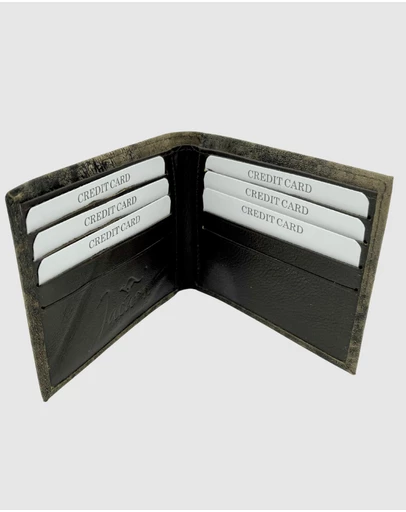 Jacaru - Jacaru 5789 Kangaroo Leather Credit Card Wallet