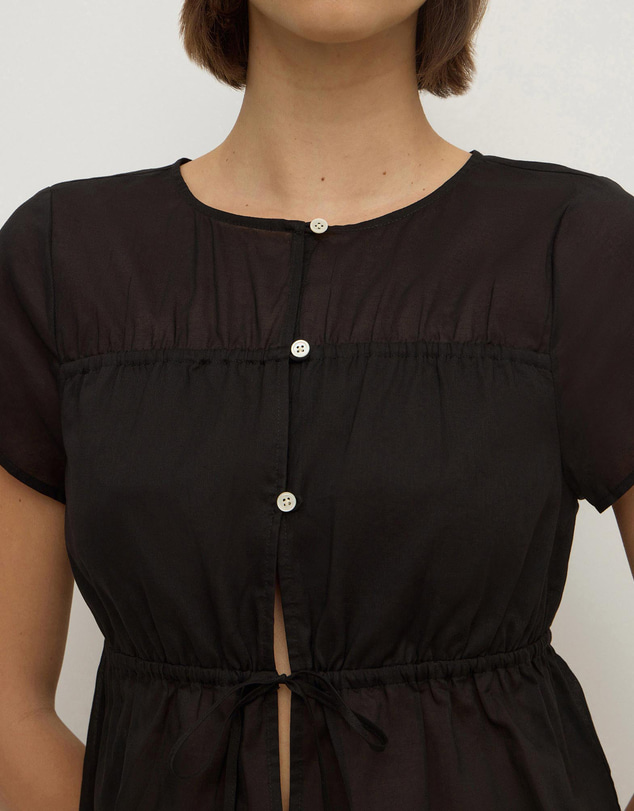 Assembly Label - Quinn Voile Tie Top