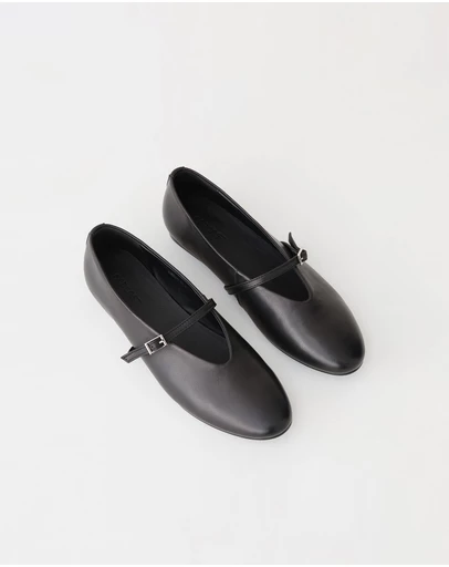 Forcast - Emma Leather Ballet Flats