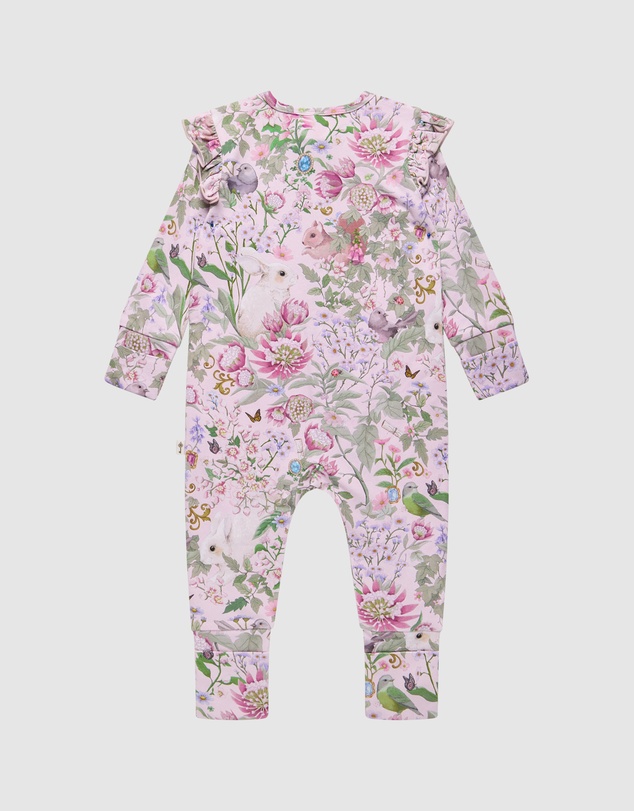 Fleur Harris - 'Heirloom Treasures' Precious Frill Coverall in Pink Multi