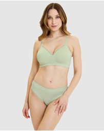 Sans Complexe - Agathe Comfortable Padded Wirefree Bra with Lace