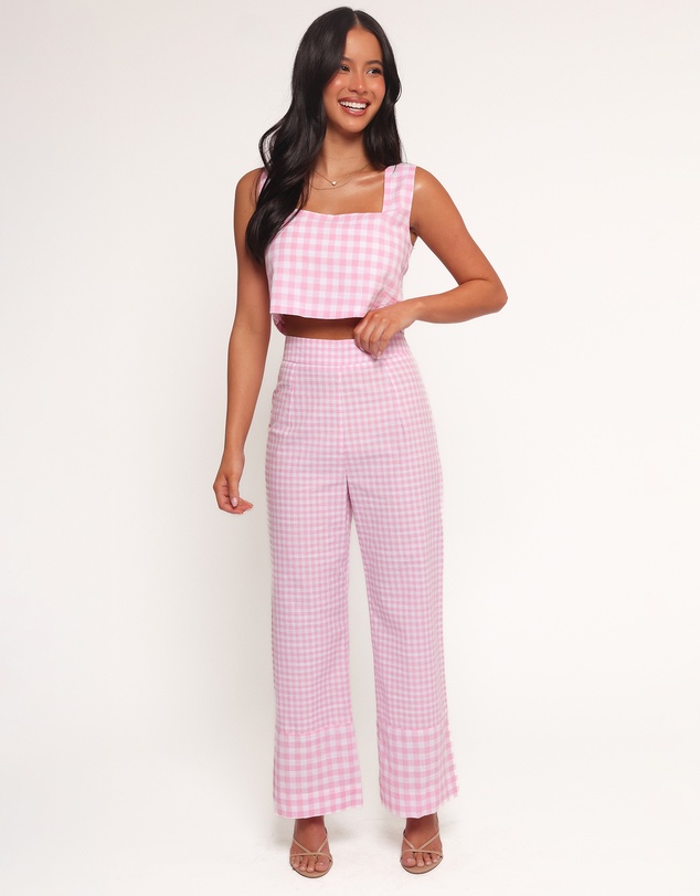 Petal & Pup - Devlin Cotton Top - Pink Gingham
