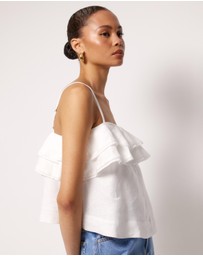 AERE - Ruby Linen Top