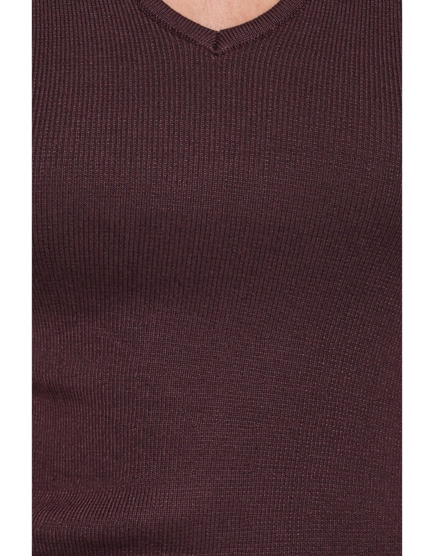 Petal & Pup - Tori Side Cinch Knitted Top - Chocolate Brown