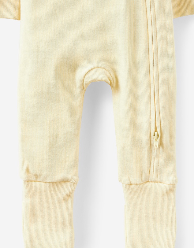 Cotton On Kids - Growie Long Sleeve Rib Romper