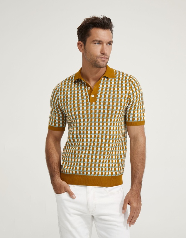 Oxford - Louis Jacquard Knitted Polo
