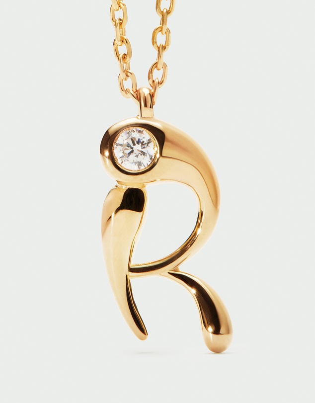 PDPAOLA - Initial 2026 R Pendant Necklace