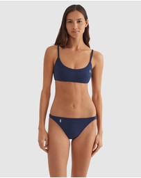 Polo Ralph Lauren - Terry Devin Side Tab Low Rise Hipster Bikini Bottom