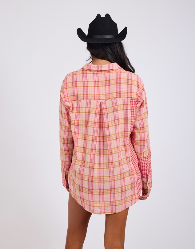 ONE TEASPOON - Flannel Checked Cotton Muslin Shirt