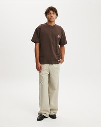 Cotton On - Box Fit Text T-Shirt