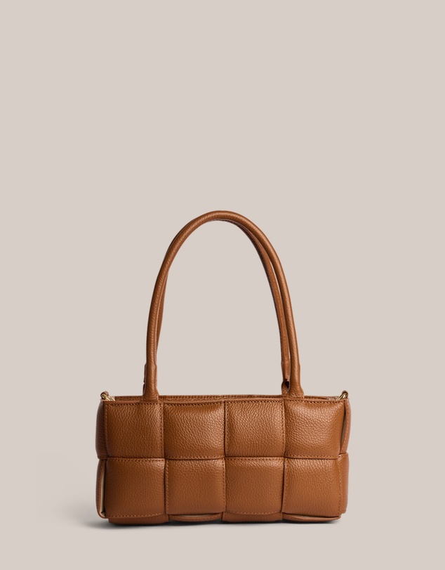 VESTIRSI - Margot Chestnut Woven Baguette