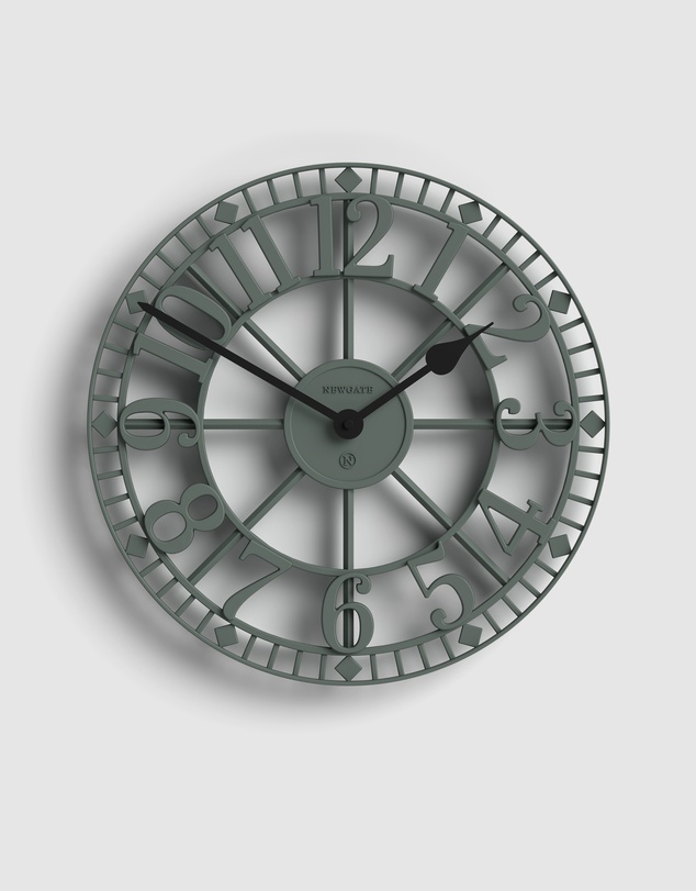 Newgate - Newgate Warehouse Wall Clock-Asparagus Green