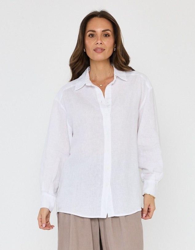 ALEXANDRA - Dune Shirt White