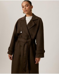 Tussah - Lillian Double Breasted Wool Blend Coat