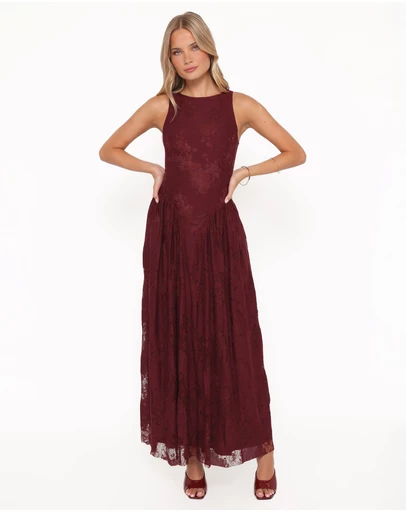 Petal & Pup - Denny Maxi Dress - Burgundy