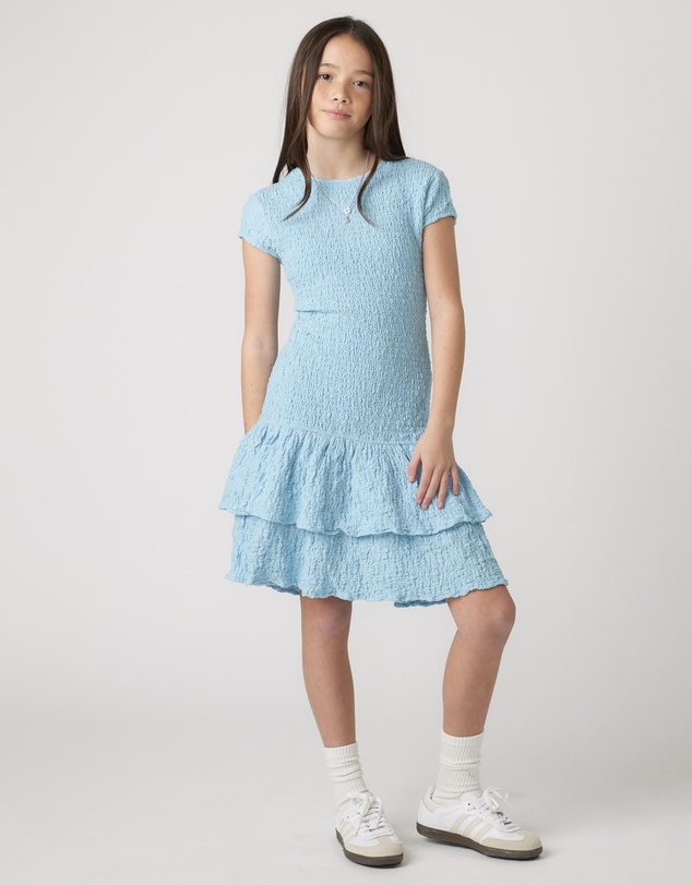 Decjuba Kids - Alessia Textured Mini Dress - Teens