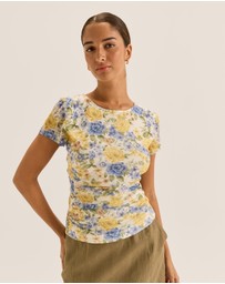 Review - Elba Floral Mesh Top